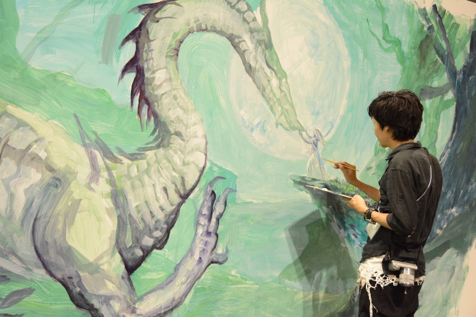 ライブペイントの様子-2