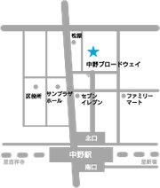 中野ブロードウェイ地図