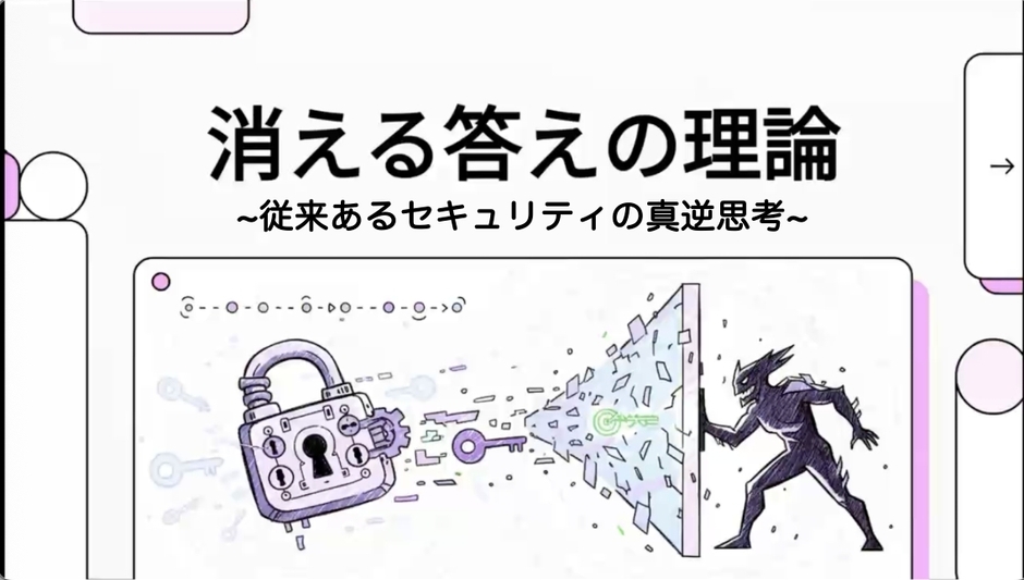 今までに無かった消える答えのセキュリティー理論