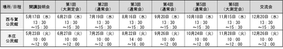 開催日程