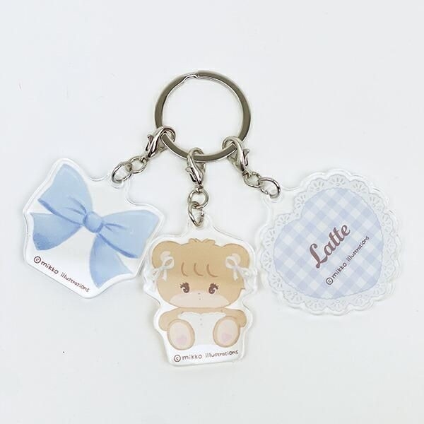 mikkoの3連アクリルキーホルダー