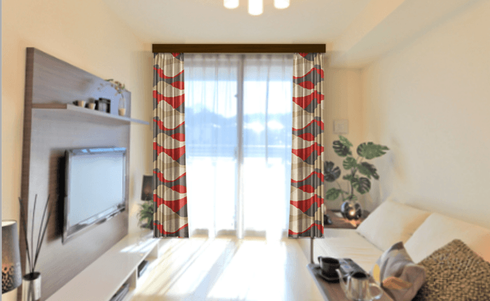 カーテンシミュレーション例