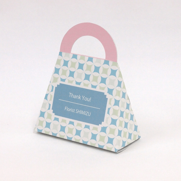 バッグ型ブルー