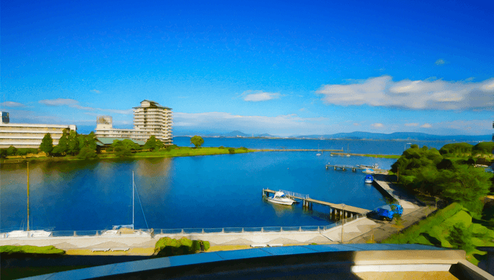 びわこ緑水亭｜客室からの景観