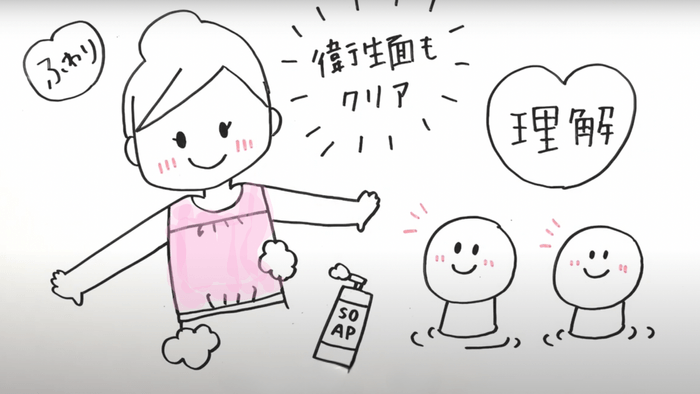 専用の使い切り入浴着だから清潔