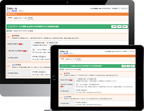 事業所の工賃規定に 沿った管理