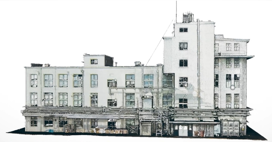 旧2号館の点群アーカイブ画像