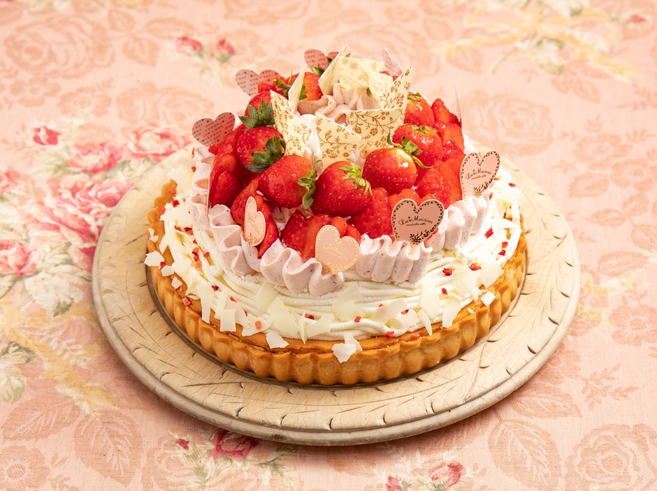 天空のいちごとレアチーズモンブランのタルト(ピースタルト)※画像は10ピース分です