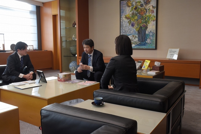 茨城県知事　大井川 和彦 氏にもご試飲いただきました