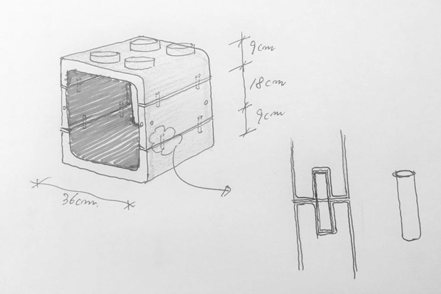 開発背景は子供とブロック遊びをしている時