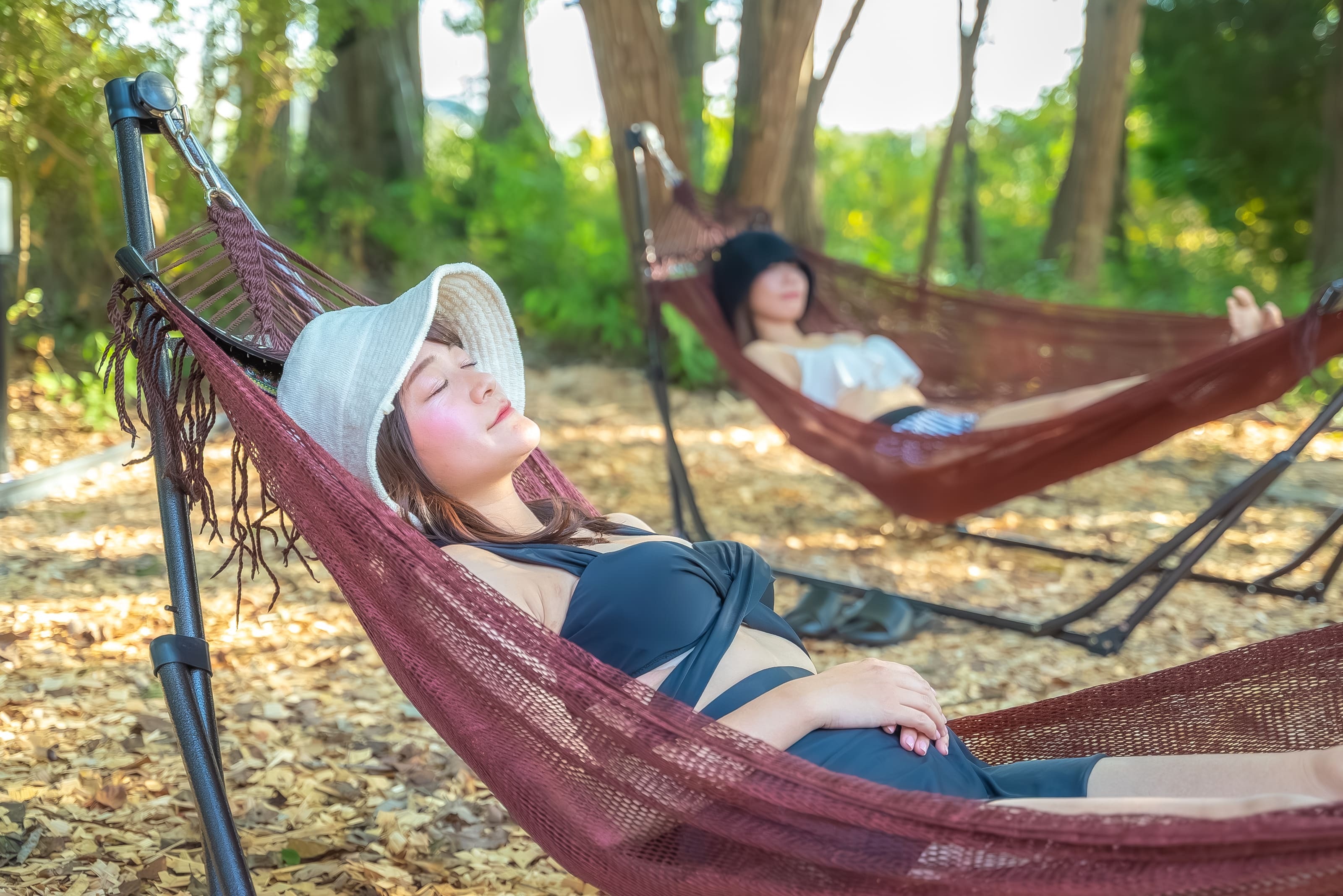 ハンモックに揺られてととのう