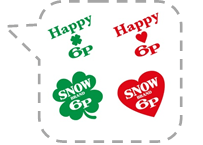 『6Pチーズ 塩分15%カット』と『6Pチーズ カマンベール入り』ハッピーレアマーク