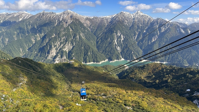 立山ロープウェイと紅葉(10月7日現在)