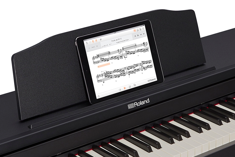 オリジナル・アプリを使ってタブレットに内蔵曲の譜面を表示