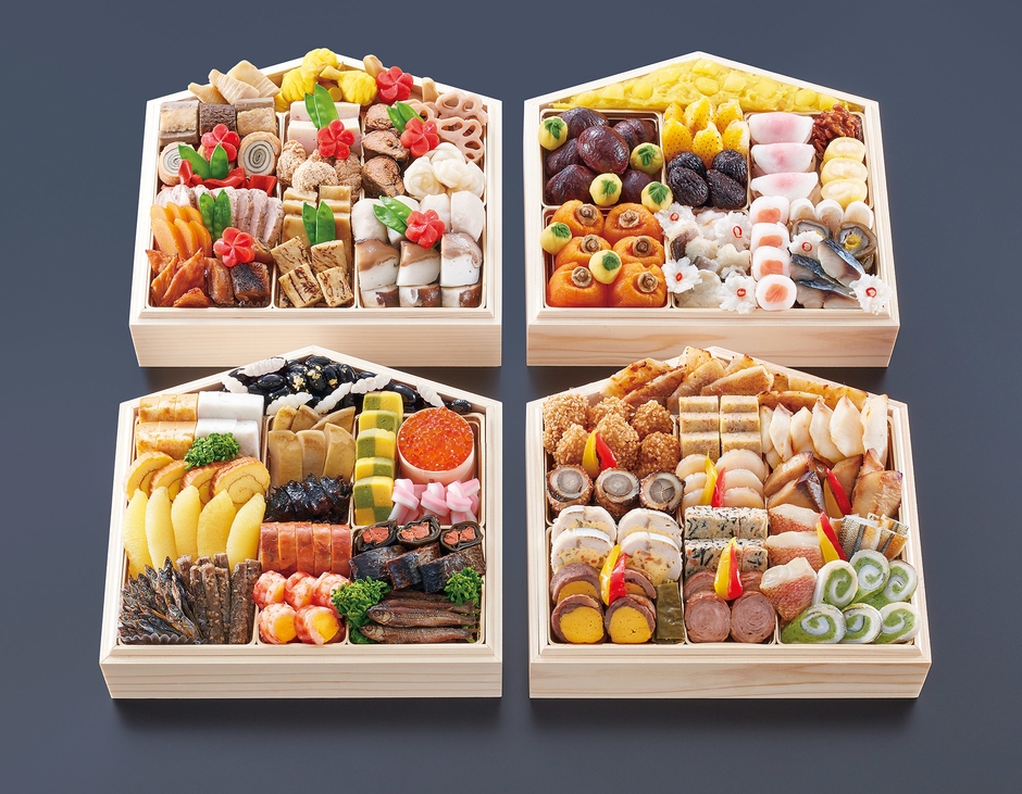 絵馬型与段生おせち うかたま