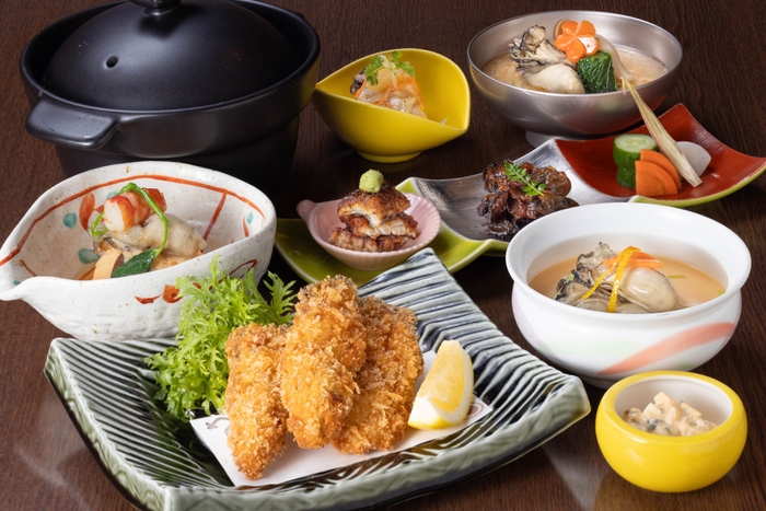 牡蠣を様々な調理法で味わう「かきづくしご膳」