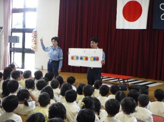 昨年の交通安全教室の様子