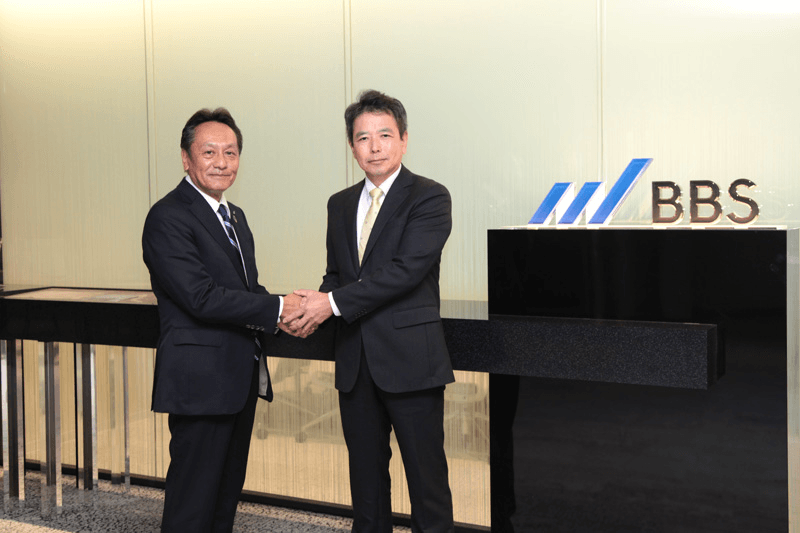 左:BBS 小宮一浩社長、右:フレスコ 長田雅志社長