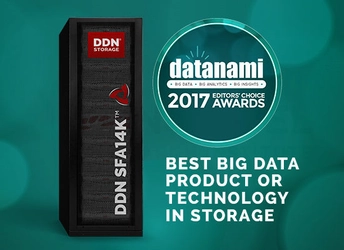 DDN、ビッグデータストレージ製品・技術で 最優秀賞を獲得　 Datanamiが選定する「Second Annual Datanami Readers' and  Editors' Choice Awards」で受賞