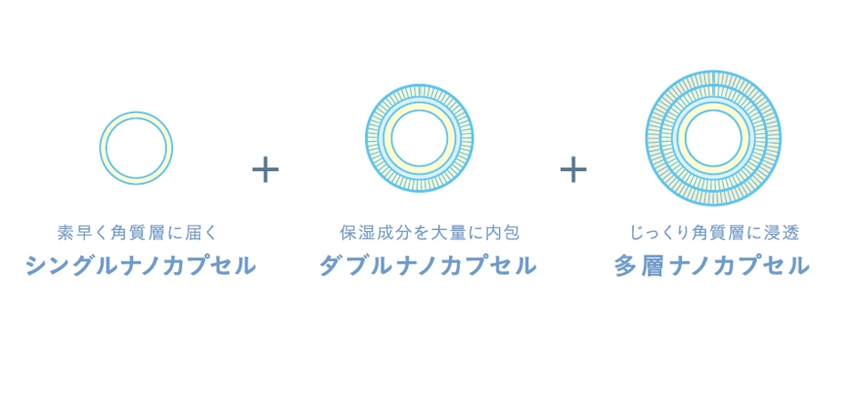 3種のナノカプセル