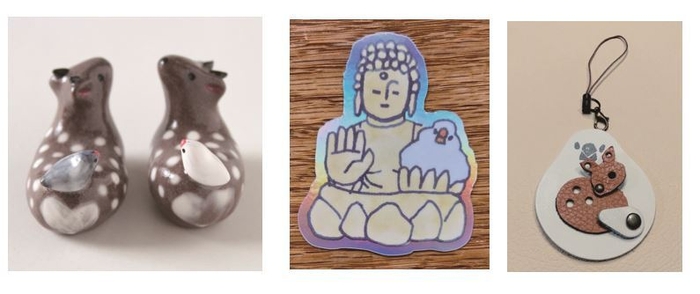 人気作家による「なら文鳥博2025」記念グッズ