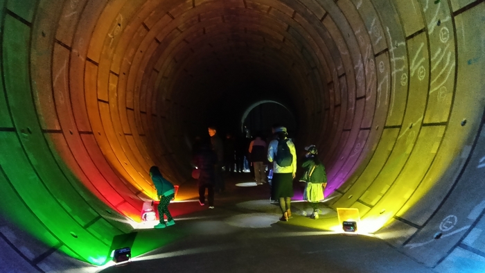 過去に開催した見学会の様子（光の演出）