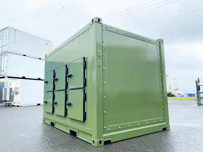 おくりこコンテナ(オリーブ塗装仕上げ)