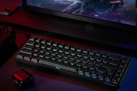 高性能かつ優れたコストパフォーマンス ラピッドトリガー 0.005mm対応65％サイズの磁気式キーボード MonsGeek「FUN68 HE」が11月19日より販売開始