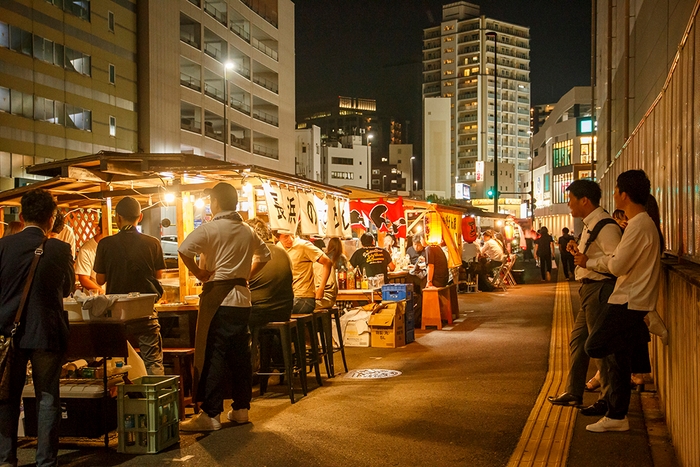 屋台街の様子