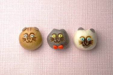 2月22日 猫の日限定「猫子まんじゅう」がオンラインで発売！ 飛騨高山・老舗和菓子屋で話題のシリーズに特別な3匹が登場