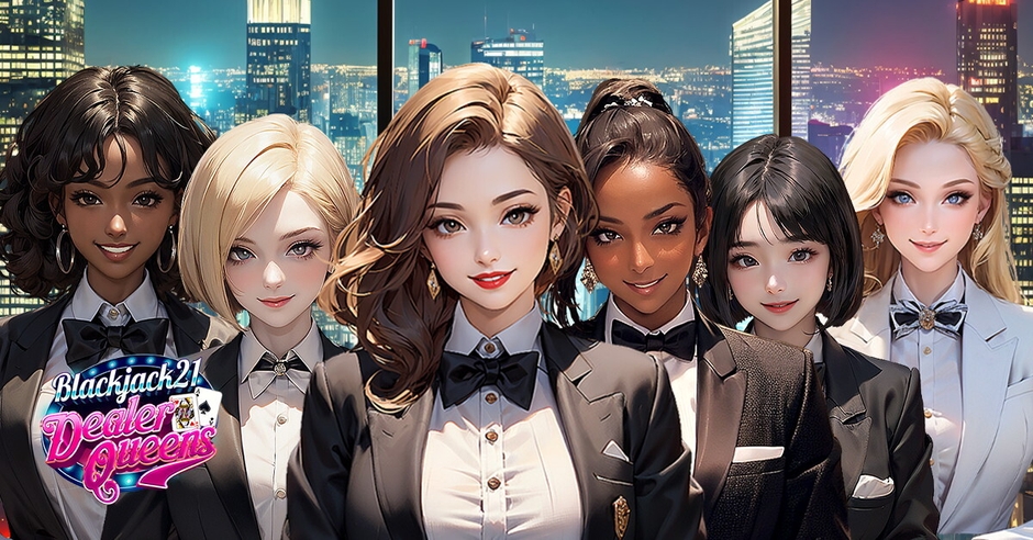 Blackjack 21 - Dealer Queens　キーアート4