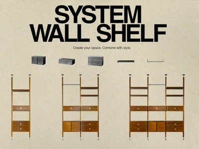 1988年創業の家具店「PACIFIC FURNITURE SERVICE」が 組み合わせ自由な木製ウォールシェルフ 『System Wall Shelf』を店舗限定で販売開始！
