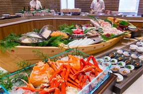 月夜のうさぎ 夕食バイキング