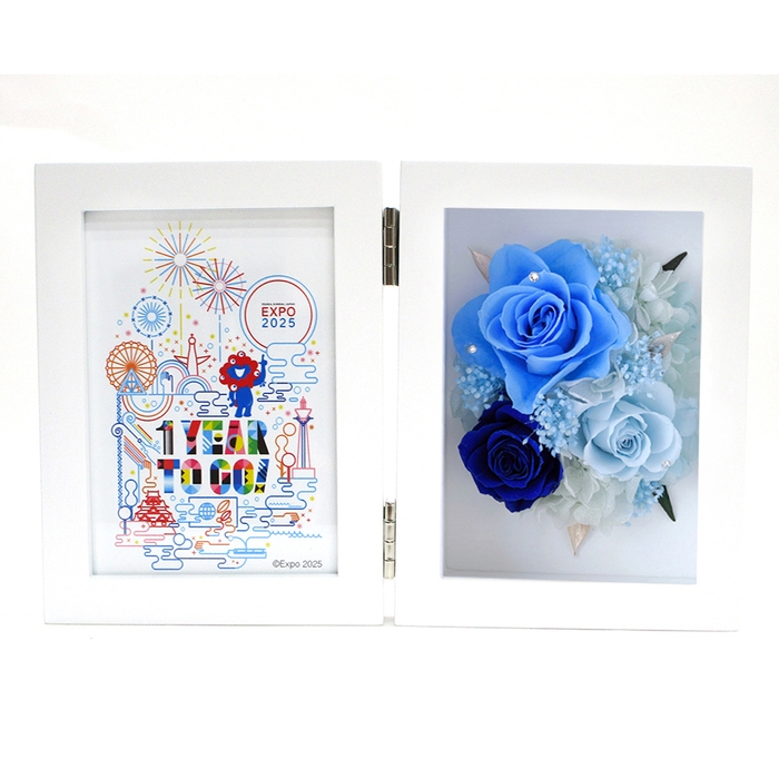 「1 Year To Go」限定商品プリザーブドフラワーフォトフレーム(ブルー)