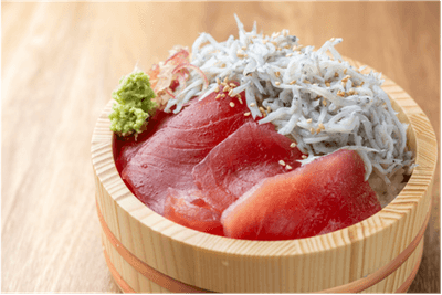 まぐろしらす丼