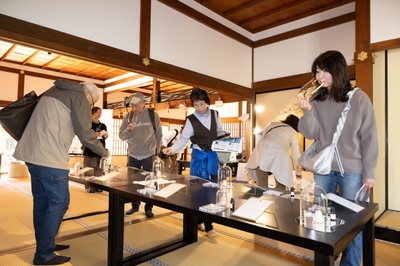 黒書院での作品展示2