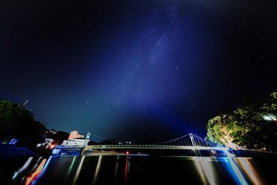 湯の児の海と星空