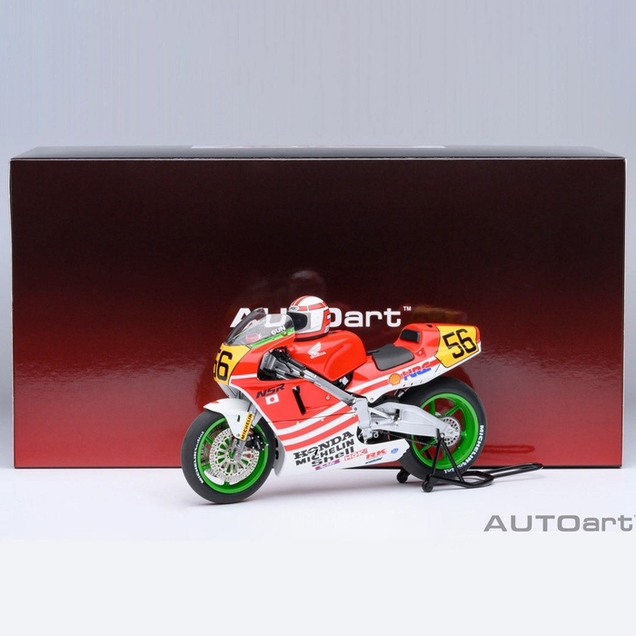 AUTOart 1/12スケール ホンダ NSR500 WGP500 #56 「バリバリ伝説」 (「巨摩 郡」 ヘルメット付属)