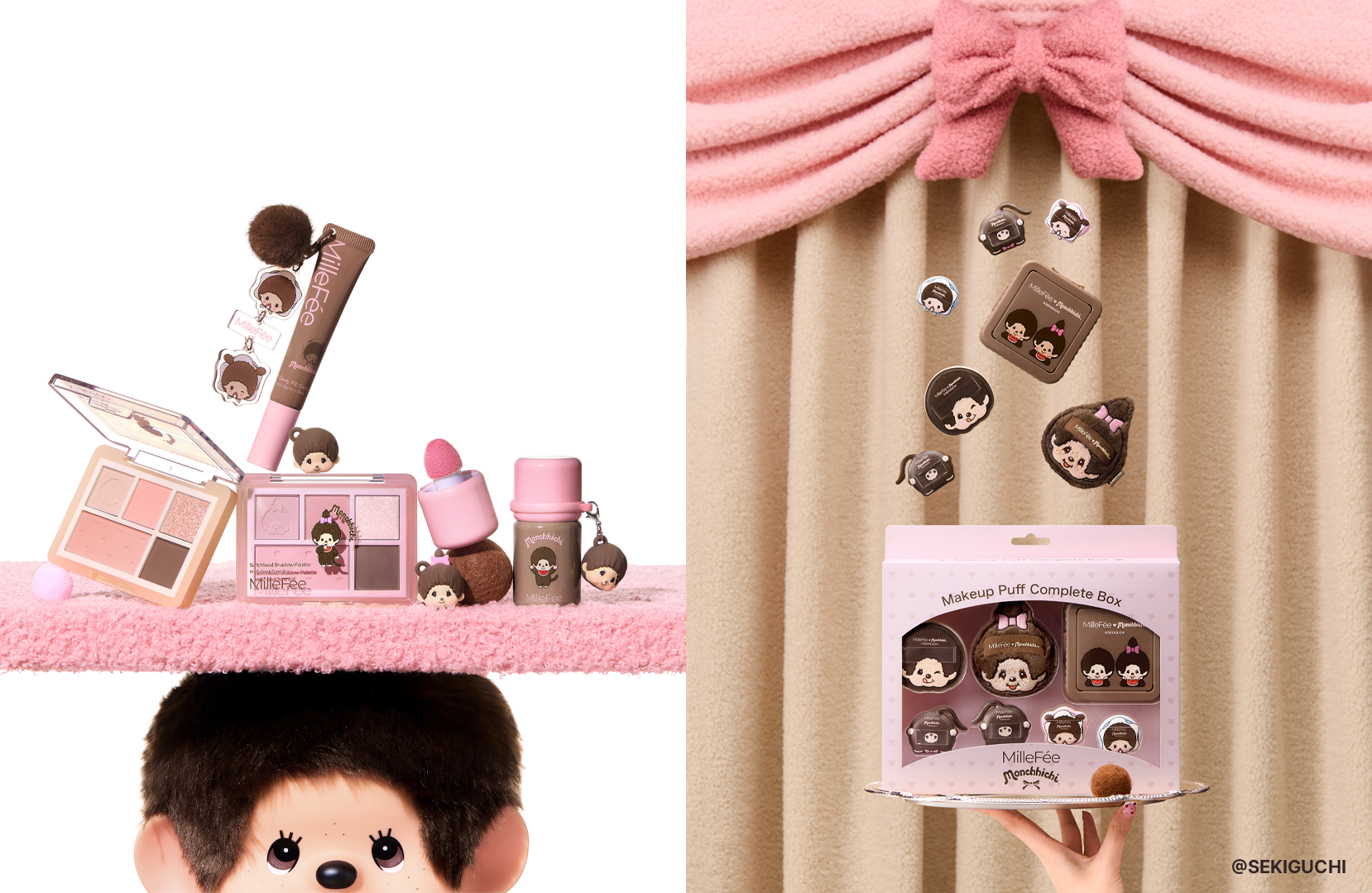 あの「モンチッチ」が、「ミルフィー」のコスメになって登場!
ミルフィーの人気アイテムでコラボ限定色を展開、新商品も限定デザインで新たに仲間入り。