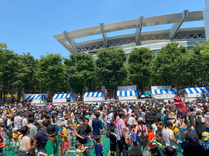 水かけ風景