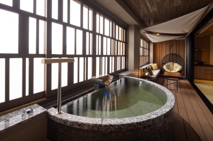 プレミアスイートテラスと露天風呂