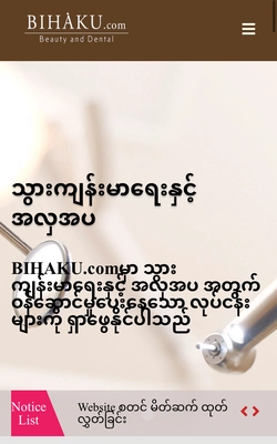 “人とクリニックを「つなぐ」” 日系企業がミャンマーで初となる歯科・美容検索サイトを公開！ 【ミャンマー】歯科・美容無料検索サイト「BIHAKU.com」 2022年7月1日オープン