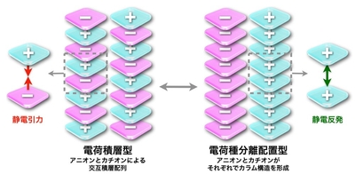 図1 荷電π電子系の集合化形態