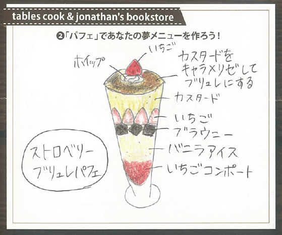 tables cook & jonathan’s bookstore