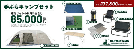 手ぶらでキャンプサイト　概要