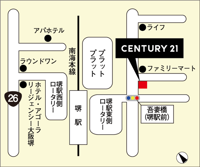 堺駅前店地図