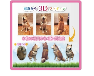 3Dフィギュア作成サービス！最低1枚の写真から作成可能　 大切な思い出や家族を独自の技術で色鮮やかに再現