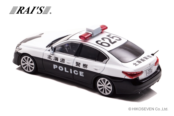 1/43 日産 スカイライン GT (V37) 2020 北海道警察交通部交通機動隊車両:左後