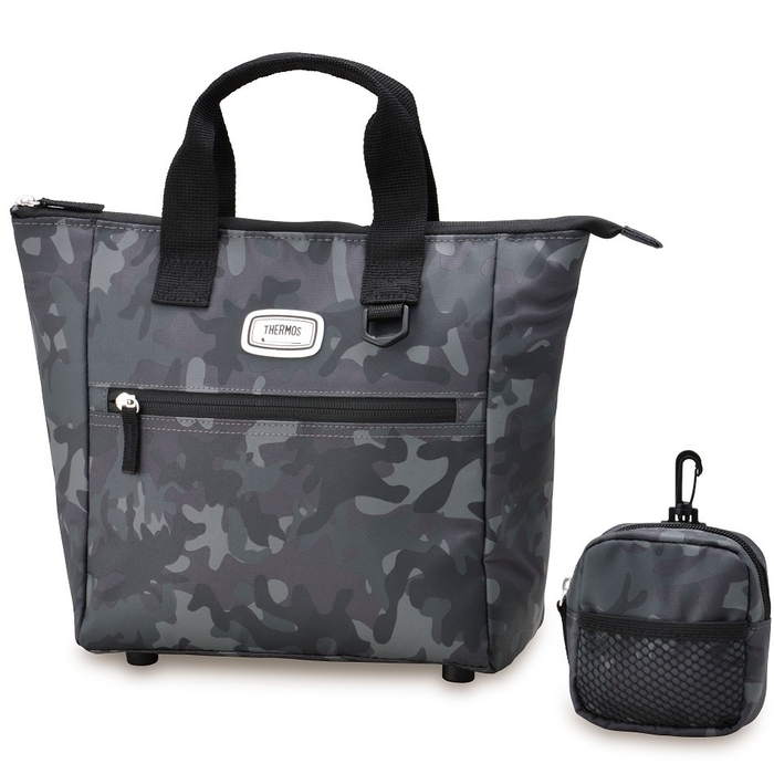 サーモス保冷ラウンドトートバッグ(REN-001)BK-C:ブラックカモフラージュ