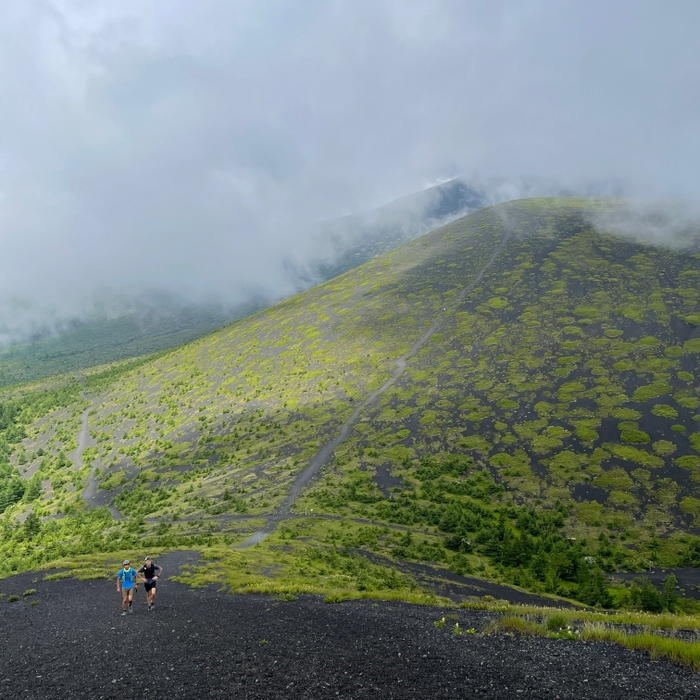 起伏にとんだ富士山トレイル